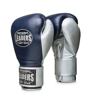 Перчатки боксерские LEADERS ULTRA BL/SIL