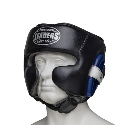 Шлем боксерский LEADERS LITE BK/BL