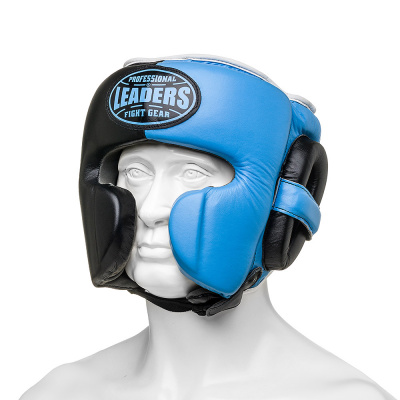 Шлем боксерский LEADERS LS MEX WAVE BK/LBL 1/2 