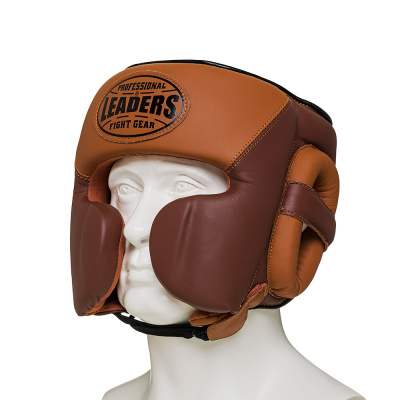 Шлем боксерский LEADERS LS MEX HERITAGE VELCRO BR/BG 