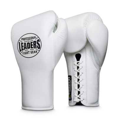 Перчатки боксерские профессиональные LEADERS PRO MFG WH