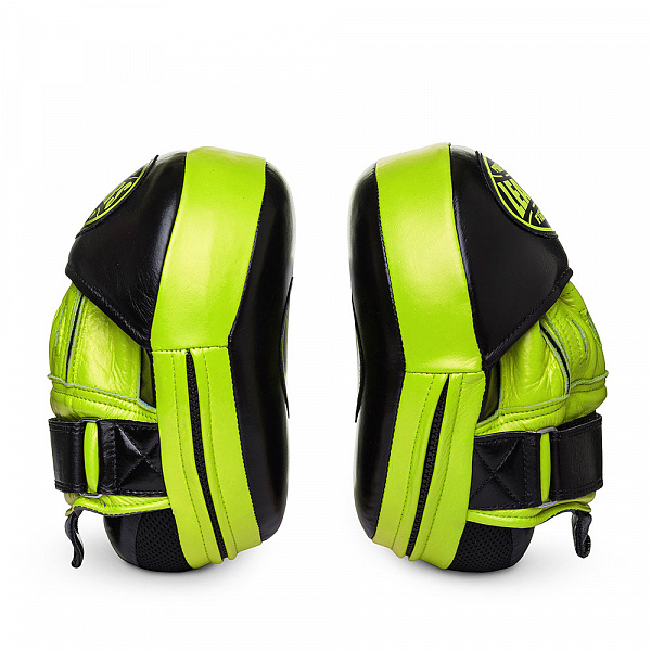 Лапы тренерские LEADERS CURVED BK/GN