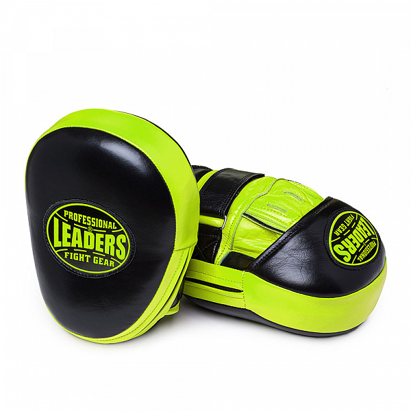 Лапы тренерские LEADERS CURVED BK/GN