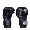 Перчатки MMA LEADERS SPARRING BK (S/M, кожа, черный)