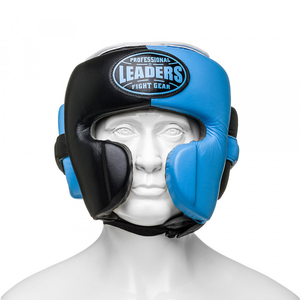 Шлем боксерский LEADERS LS MEX WAVE BK/LBL 1/2 