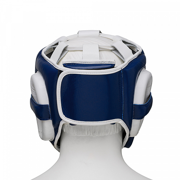 Шлем боксерский LEADERS LS MEX VELCRO BL/WH 