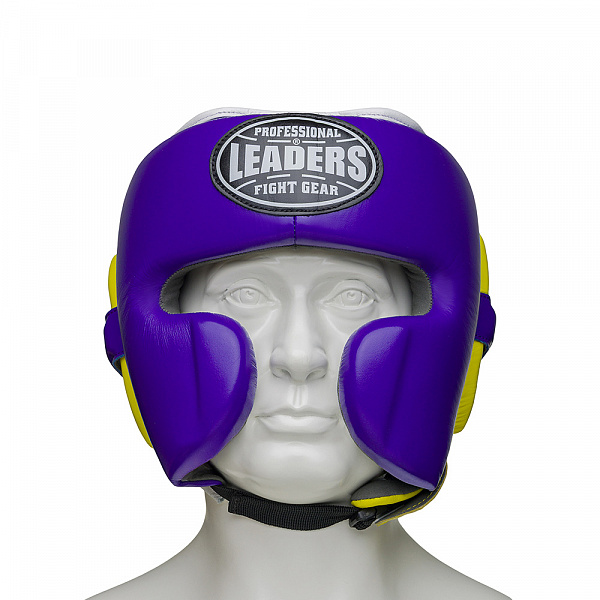 Шлем боксерский LEADERS MEX FANCY PUR/YL