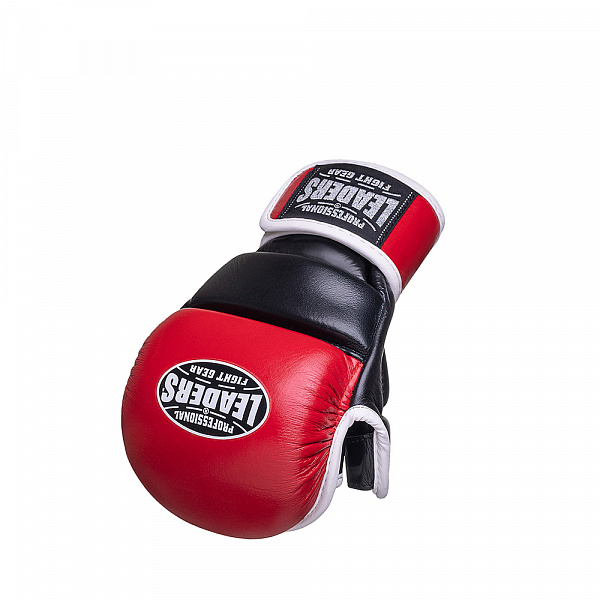 Перчатки MMA LEADERS HYBRID RD/BK