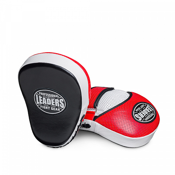 Лапы тренерские LEADERS CLASSIC CURVED BK/RD/WH