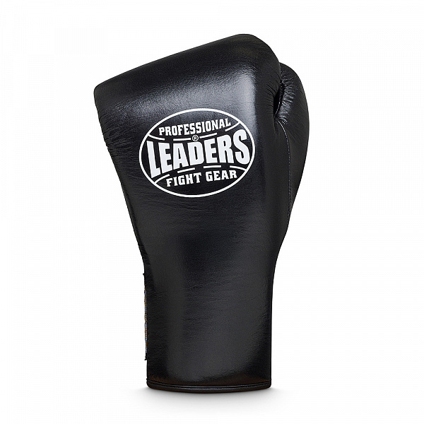 Перчатки боксерские профессиональные LEADERS PRO MFG BK