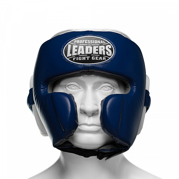 Шлем боксерский LEADERS LS MEX VELCRO BL/WH 