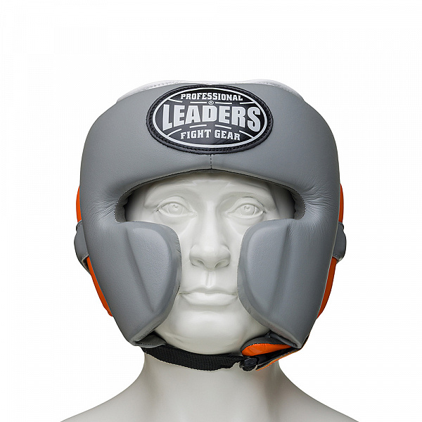 Шлем боксерский LEADERS MEX FANCY GR/OR