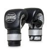 Перчатки снарядные LEADERS REBEL  на липучке  (L, кожа, черный/серебристый)