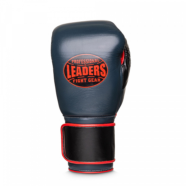 Перчатки боксерские LEADERS SUPER Series CUSTOM GR/BK/RD