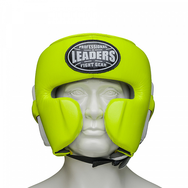 Шлем боксерский LEADERS MEX FANCY GN/WH